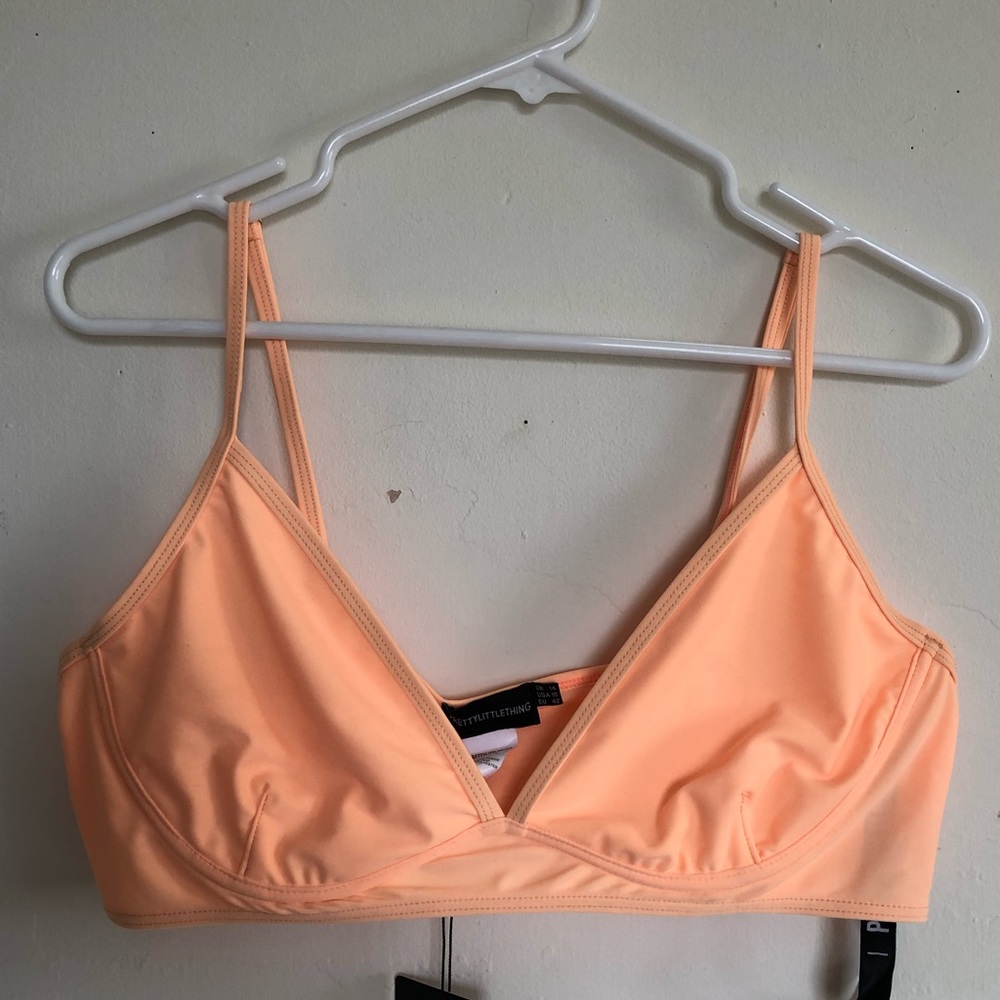 PLT peach bikini top